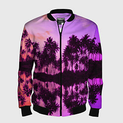 Бомбер мужской Hawaii dream, цвет: 3D-черный