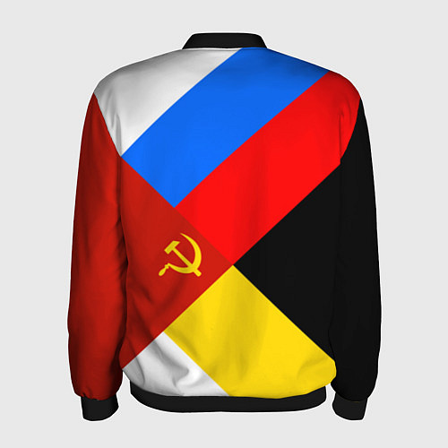 Мужской бомбер Вечная Россия / 3D-Черный – фото 2