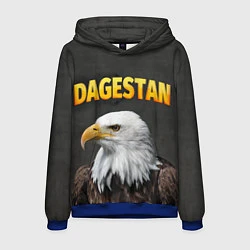 Толстовка-худи мужская Dagestan Eagle, цвет: 3D-синий