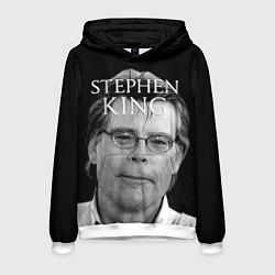 Толстовка-худи мужская Стивен Кинг - Король ужасов, цвет: 3D-белый