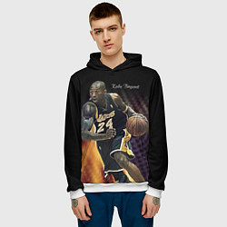 Толстовка-худи мужская Kobe Bryant, цвет: 3D-белый — фото 2