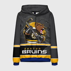 Толстовка-худи мужская Boston Bruins, цвет: 3D-синий