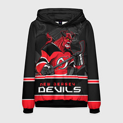 Толстовка-худи мужская New Jersey Devils цвета 3D-черный — фото 1