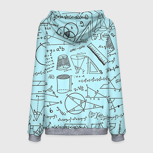 Мужская толстовка Учителю математики / 3D-Меланж – фото 2