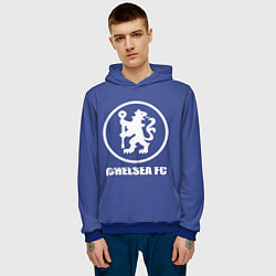 Толстовка-худи мужская Chelsea FC, цвет: 3D-синий — фото 2