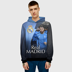 Толстовка-худи мужская Real Madrid, цвет: 3D-черный — фото 2