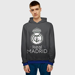 Толстовка-худи мужская Real Madrid, цвет: 3D-синий — фото 2