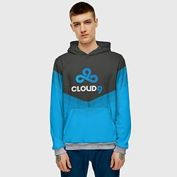 Толстовка-худи мужская Cloud 9 Uniform, цвет: 3D-меланж — фото 2