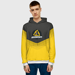 Толстовка-худи мужская Godsent Uniform, цвет: 3D-белый — фото 2