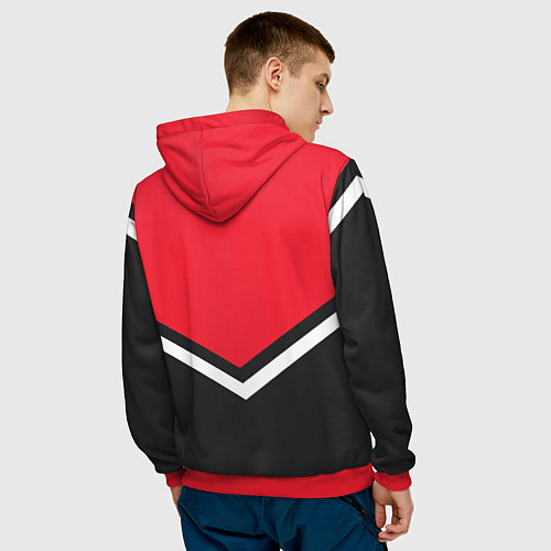 Мужская толстовка NHL: New Jersey Devils / 3D-Красный – фото 4