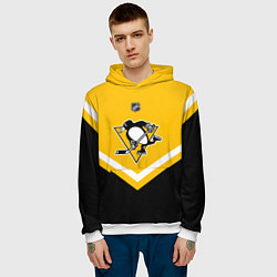 Толстовка-худи мужская NHL: Pittsburgh Penguins, цвет: 3D-белый — фото 2