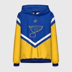 Толстовка-худи мужская NHL: St. Louis Blues, цвет: 3D-синий