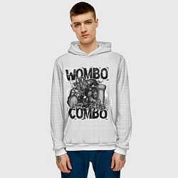 Толстовка-худи мужская Combo Wombo, цвет: 3D-белый — фото 2