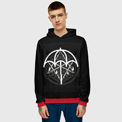 Толстовка-худи мужская BMTH: Rain Symbol, цвет: 3D-красный — фото 2