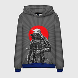 Толстовка-худи мужская Мертвый самурай, цвет: 3D-синий
