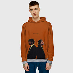 Толстовка-худи мужская Pulp Fiction, цвет: 3D-меланж — фото 2