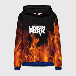 Толстовка-худи мужская Linkin Park: Hell Flame, цвет: 3D-синий