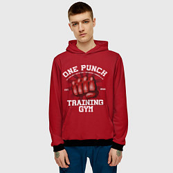 Толстовка-худи мужская One Punch Gym, цвет: 3D-черный — фото 2