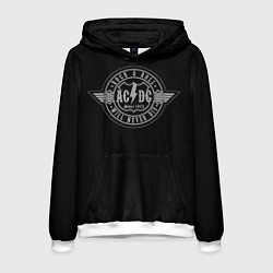 Толстовка-худи мужская AC/DC: Will never die, цвет: 3D-белый