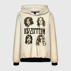 Толстовка-худи мужская Led Zeppelin Guys, цвет: 3D-черный