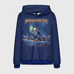 Толстовка-худи мужская Megadeth: Rust In Peace, цвет: 3D-синий