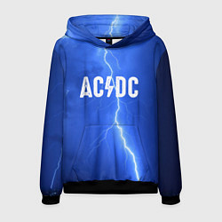 Толстовка-худи мужская AC/DC: Lightning, цвет: 3D-черный
