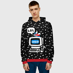 Толстовка-худи мужская Fatal Error, цвет: 3D-красный — фото 2