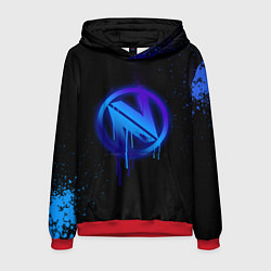 Толстовка-худи мужская EnVyUs: Black collection, цвет: 3D-красный