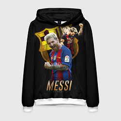 Толстовка-худи мужская Messi Star, цвет: 3D-белый