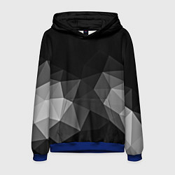 Толстовка-худи мужская Abstract gray, цвет: 3D-синий