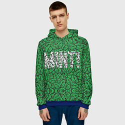 Толстовка-худи мужская Mint - Мята, цвет: 3D-синий — фото 2