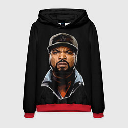 Толстовка-худи мужская Ice Cube, цвет: 3D-красный
