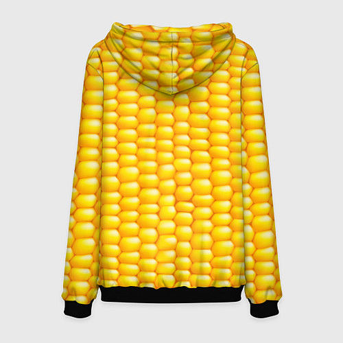 Мужская толстовка Сладкая вареная кукуруза / 3D-Черный – фото 2