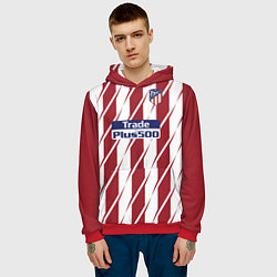 Толстовка-худи мужская Atletico Madrid FC: Form 2018, цвет: 3D-красный — фото 2