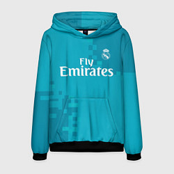 Толстовка-худи мужская Real Madrid, цвет: 3D-черный