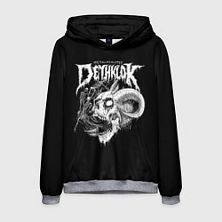 Толстовка-худи мужская Dethklok: Goat Skull, цвет: 3D-меланж