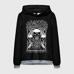 Толстовка-худи мужская Amon Amarth: Trio Skulls, цвет: 3D-меланж