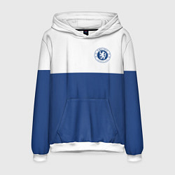 Толстовка-худи мужская Chelsea FC: Light Blue, цвет: 3D-белый