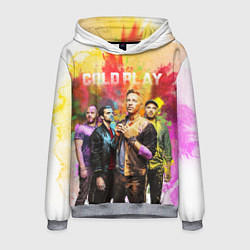 Толстовка-худи мужская Coldplay цвета 3D-меланж — фото 1