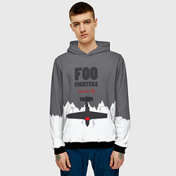 Толстовка-худи мужская Foo Fighters: Learn to fly, цвет: 3D-черный — фото 2