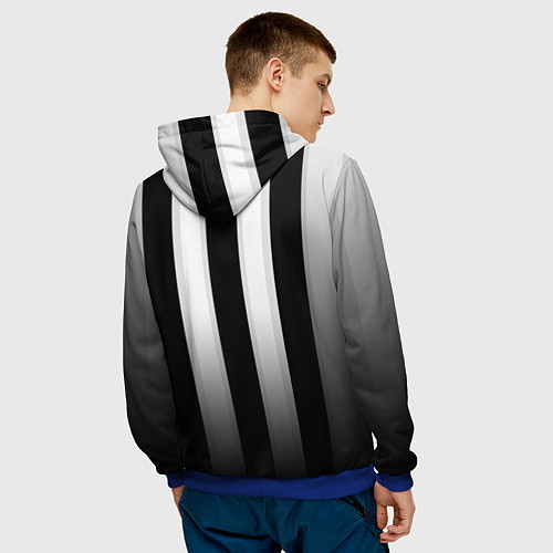 Мужская толстовка Juventus FC: New logo / 3D-Синий – фото 4