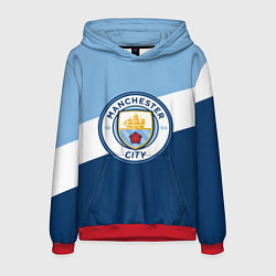 Толстовка-худи мужская FC Manchester City: Colors, цвет: 3D-красный