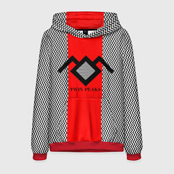 Толстовка-худи мужская Twin Peaks Mark, цвет: 3D-красный