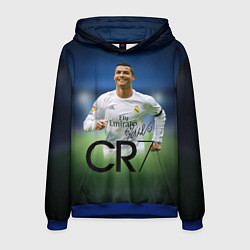 Толстовка-худи мужская CR7, цвет: 3D-синий