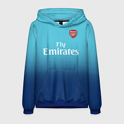 Толстовка-худи мужская Arsenal FC: Blue Away 17/18, цвет: 3D-синий