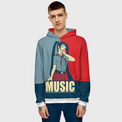 Толстовка-худи мужская Everlasting Summer, цвет: 3D-белый — фото 2