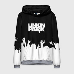 Толстовка-худи мужская Linkin Park: Black Rock, цвет: 3D-меланж
