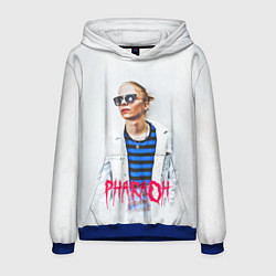 Толстовка-худи мужская Pharaoh: White side, цвет: 3D-синий