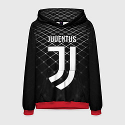 Толстовка-худи мужская FC Juventus: Black Lines, цвет: 3D-красный