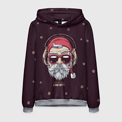 Толстовка-худи мужская Who was a bad boy?, цвет: 3D-меланж